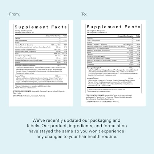 Nutrafol Women Hair Growth Supplements, Ages 18–44 – 1-Month Supply