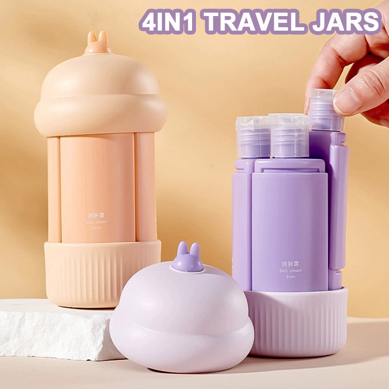 4-in-1 Portable Travel Soap & Shampoo Dispenser | Leak-Proof