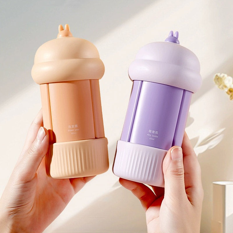 4-in-1 Portable Travel Soap & Shampoo Dispenser | Leak-Proof