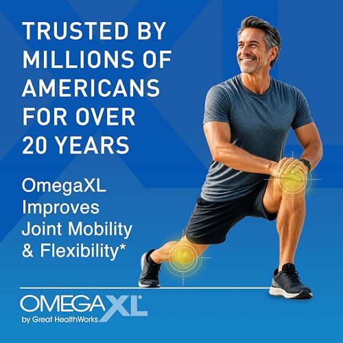 OmegaXL Joint Support Supplement – 120 Soft Gels | Green-Lipped Mussel Oil