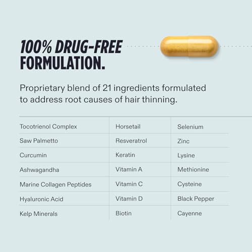 Nutrafol Men Hair Growth Supplements, Ages 18–49 – 1-Month Supply