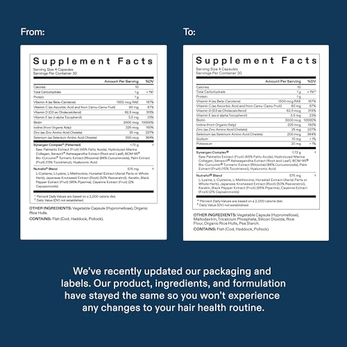 Nutrafol Men Hair Growth Supplements, Ages 18–49 – 1-Month Supply