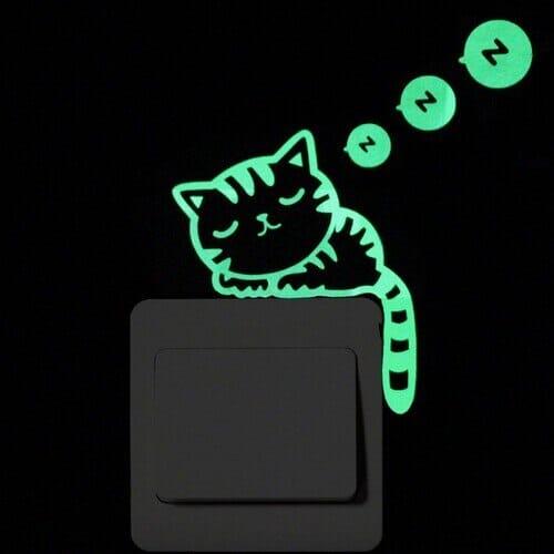 Cartoon Glowing Wall Stickers - Homo Gears