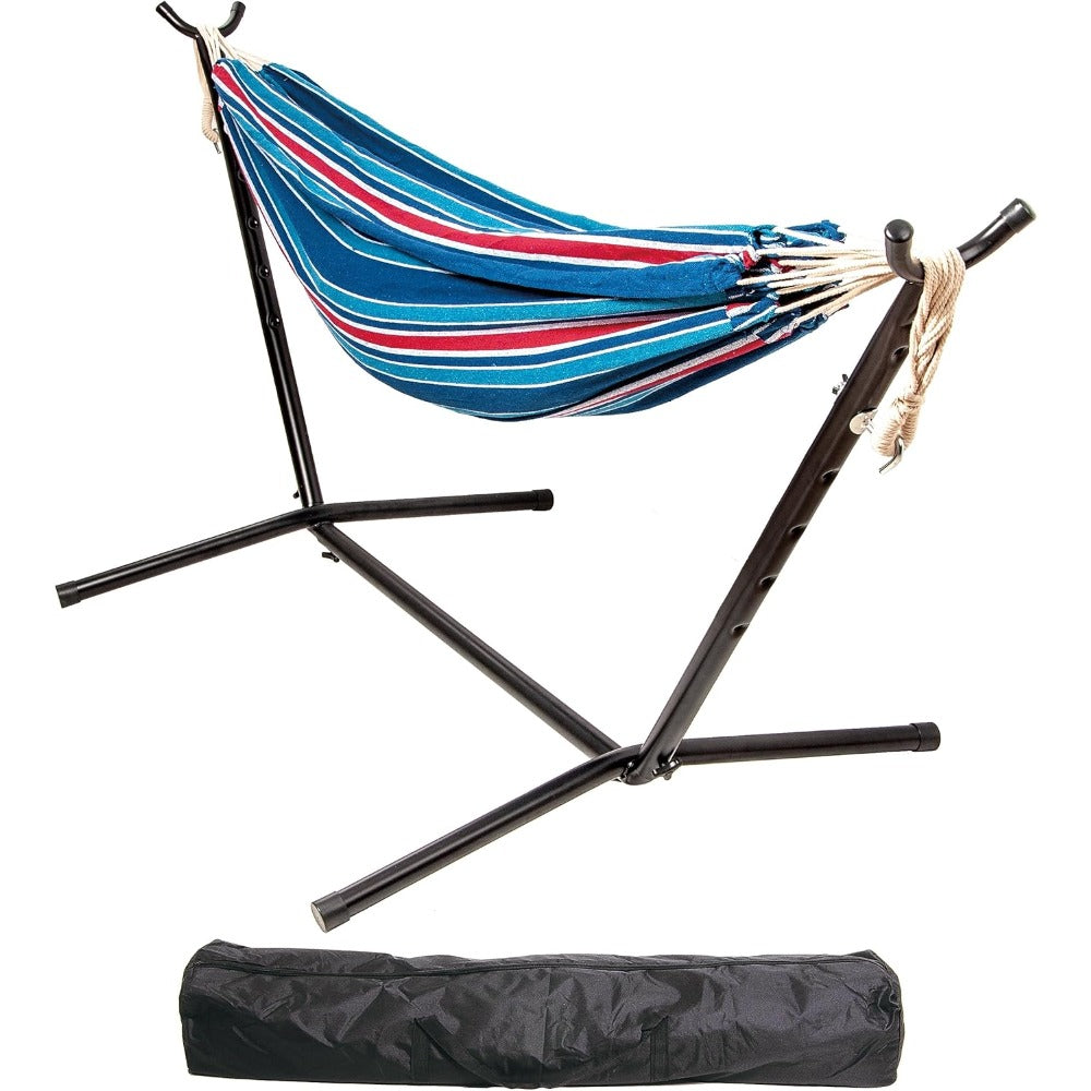 Double Hammock with Steel Stand & Carry Case – 450lb Capacity