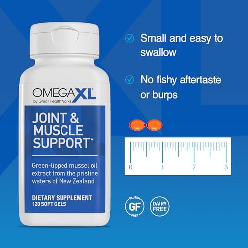 OmegaXL Joint Support Supplement – 300 Soft Gels | Green-Lipped Mussel Oil